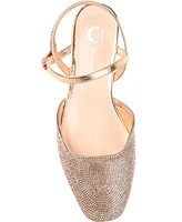 Journee Collection Women's Nysha Rhinestone Flats