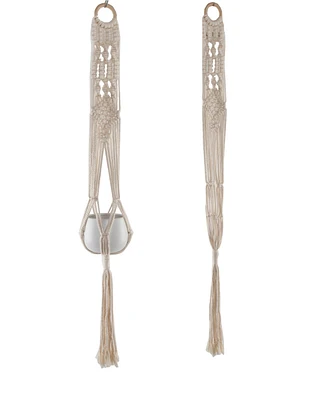 Flora Bunda Macrame Plant Hanger, 40"