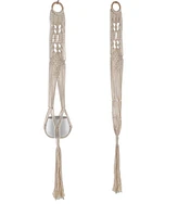 Flora Bunda Macrame Plant Hanger, 40"