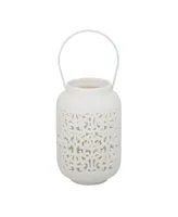 Flora Bunda Led Celtic Knot Ceramic Lantern, 5.5"