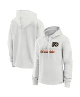 Women's Fanatics Ash Philadelphia Flyers True Classics Legacy Quarter-Zip Hoodie