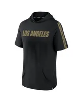 Men's Fanatics Black Lafc Definitive Victory Short-Sleeved Pullover Hoodie