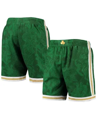 Men's Mitchell & Ness Kelly Green Boston Celtics Hardwood Classics Lunar New Year Swingman Shorts