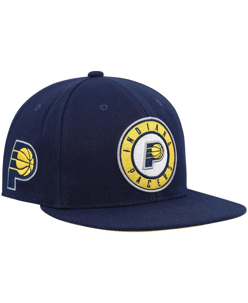 Men's Mitchell & Ness Navy Indiana Pacers Core Side Snapback Hat