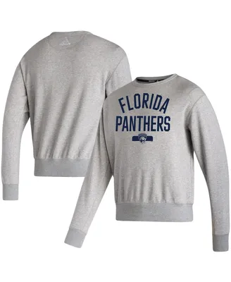 Men's adidas Gray Florida Panthers Vintage-Like Pullover Sweatshirt