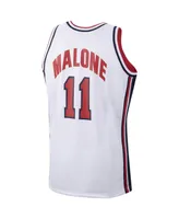 Men's Mitchell & Ness Karl Malone White Usa Basketball Authentic 1992 Jersey