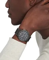 Movado Men's Swiss Chronograph Strato Gray Black Pvd Bracelet Watch 44mm
