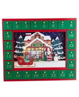 Kurt Adler Battery Operated Santa Toy Shop Advent Calendar