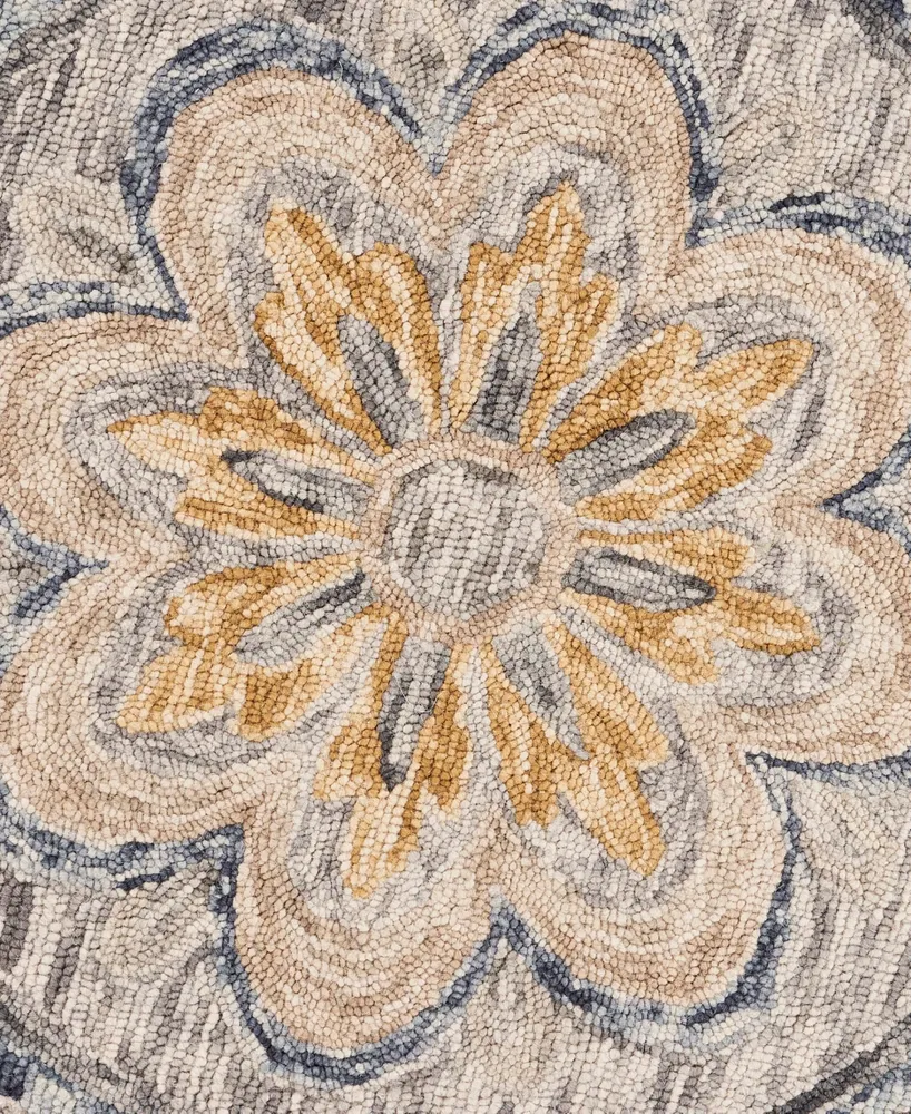 Lr Home Radiance RDC54092 6' x 6' Round Area Rug