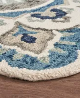 Lr Home Radiance RDC54094 6' x 6' Round Area Rug