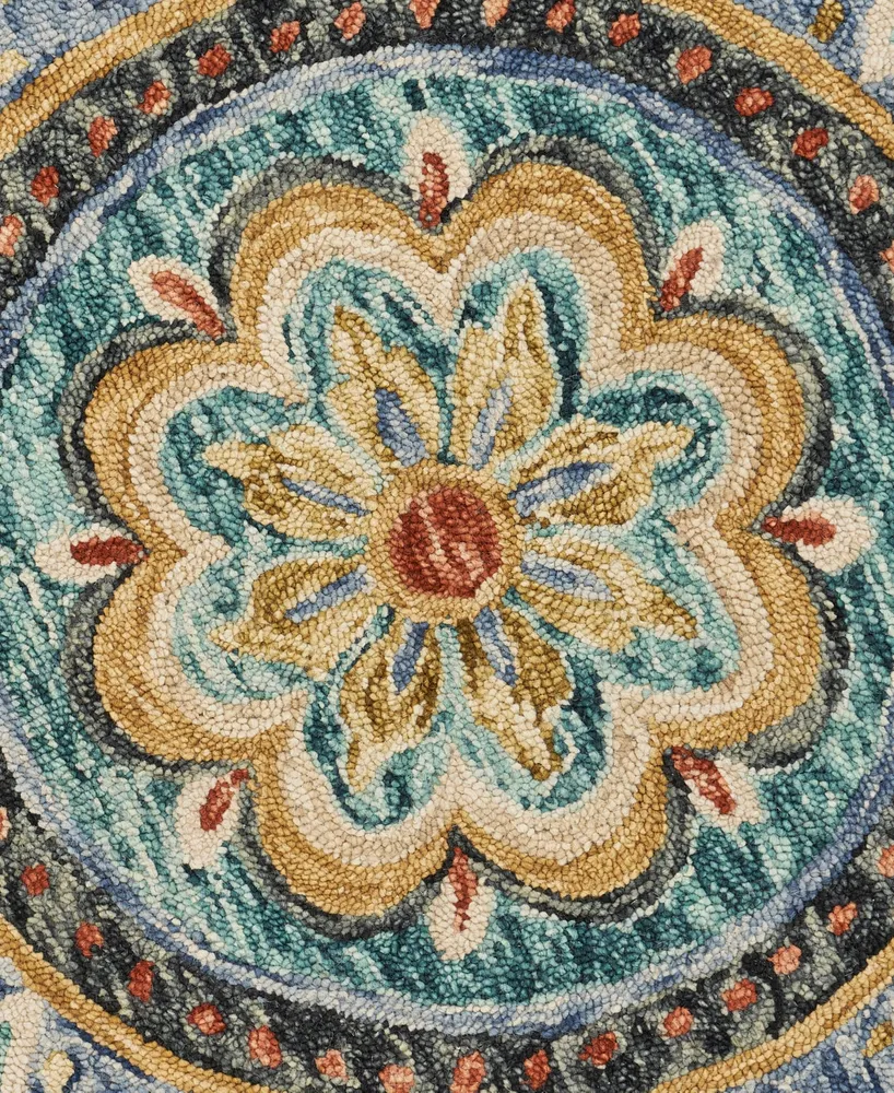 Lr Home Radiance RDC54104 6' x 6' Round Area Rug