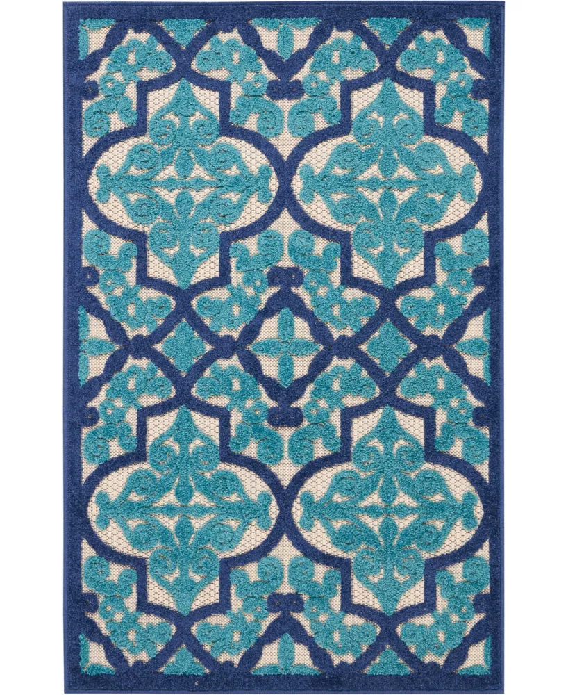 Nourison Home Aloha ALH14 2'8" x 4' Outdoor Area Rug