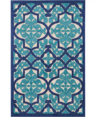 Nourison Home Aloha ALH14 2'8" x 4' Outdoor Area Rug