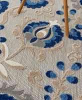 Nourison Home Aloha ALH17 4' x Round Outdoor Area Rug
