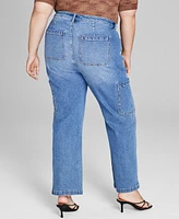 And Now This Trendy Plus Utility Jeans