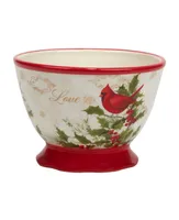 Certified International Winter's Medley 4 Piece Ice Cream Bowl Set