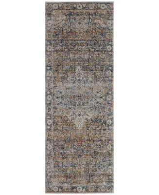 Feizy Kaia R39GM 3' x 12' Runner Area Rug