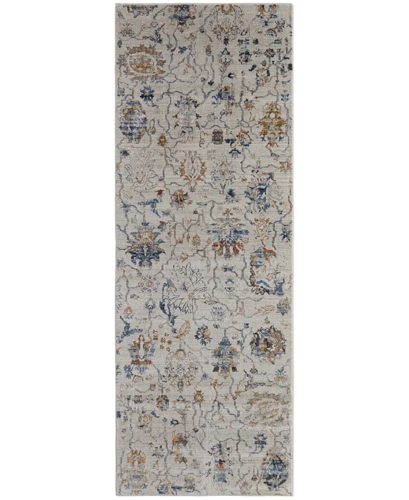 Feizy Kaia R39GP 3' x 12' Runner Area Rug