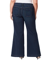 Jessica Simpson Trendy Plus True Love Trouser Wide-Leg Jeans