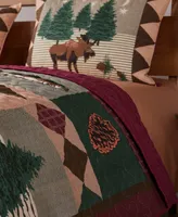 Greenland Home Fashions Moose Lodge Quilt Set, 3-Piece Full - Queen