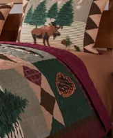 Greenland Home Fashions Moose Lodge Quilt Set 3 Piece