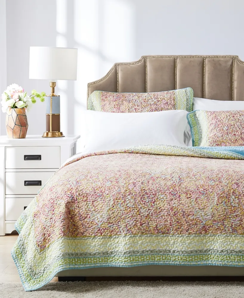 Greenland Home Fashions Palisades Pastel 2-Pc. Quilt Set, Twin