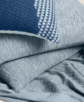 Oake Ripple Matelasse 3-Pc. Duvet Cover Set, Full/Queen, Exclusively at Macy's