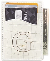 Guess Men's Senda Croc-Embossed Leather Rfid Card Case