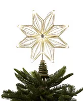 Holiday Lane Shine Bright Gold-Tone Wire Star Led Light