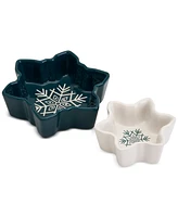 Tabletops Unlimited Winter Forest Figural Bowl, Set of 2