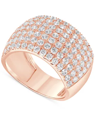 Diamond Multirow Cluster Statement Ring (2 ct. t.w.) 14k Gold