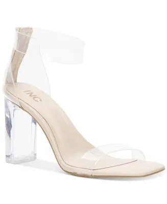 I.n.c. International Concepts Women's Makenna Two-Piece Clear Vinyl Dress Sandals, Created for Macy's