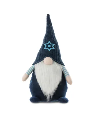 Glitzhome 25.5" Fabric Hanukkah Gnome Standing Decor