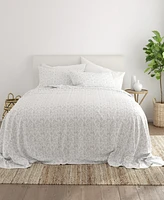 ienjoy Home The Farmhouse Chic Premium Ultra Soft Pattern -Pc. Sheet Set