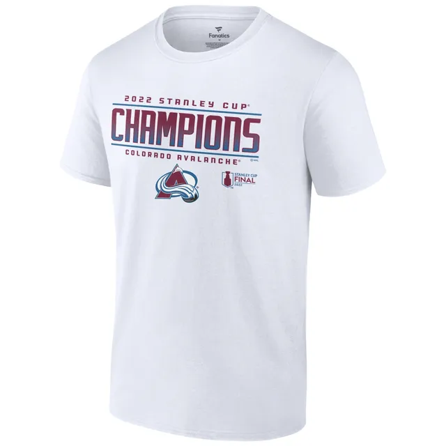 Men's Fanatics Branded Burgundy Colorado Avalanche 2022 Central Division Champions T-Shirt