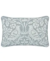 J Queen New York Blue Garden Decorative Pillow, 14" x 20"