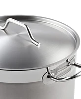 Cooks Standard 20 Quart Professional Grade Stainless Steel Stock Pot with Lid, Silver