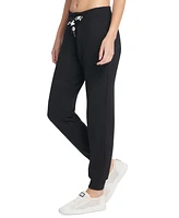 Dkny Sport Women's Logo-Drawstring Fleece Jogger Sweatpants