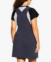 City Chic Women's Soft Pinafore Dress