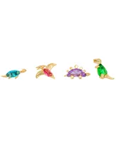 Girls Crew Dino-Mite Stud Earring Set - Gold