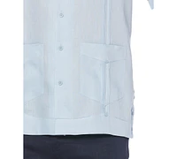 Cubavera Men's 100% Linen Short Sleeve 4 Pocket Guayabera Shirt