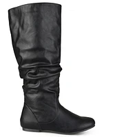 Journee Collection Women's Jayne Wide Calf Slouchy Knee High Boots