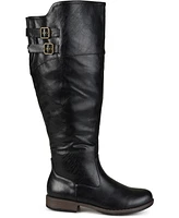 Journee Collection Women's Tori Extra Wide Calf Knee High Riding Boots