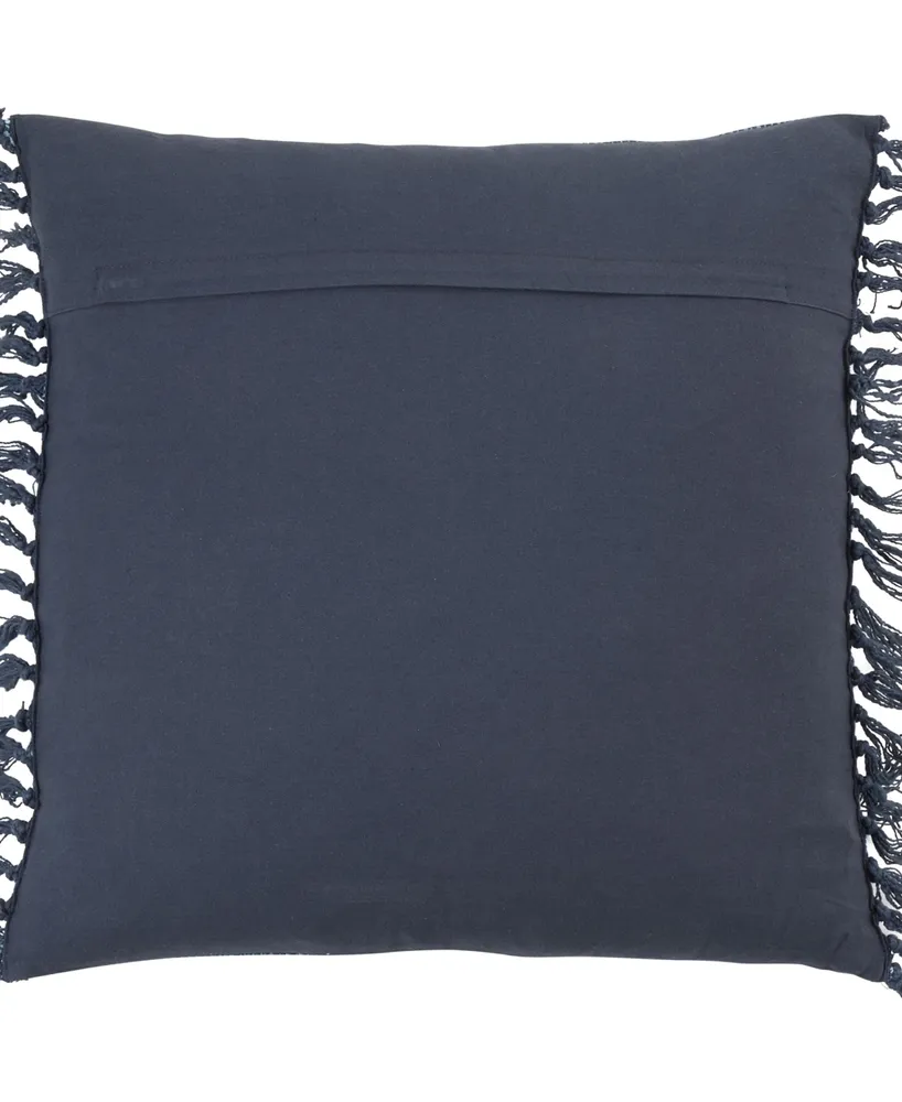 Saro Lifestyle Stitched Line Decorative Pillow, 20" x 20"