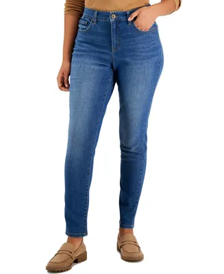 Style & Co Women's Curvy-Fit Mid-Rise Skinny Jeans, Regular, Short and Long Lengths