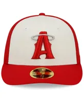 Men's New Era Red Los Angeles Angels City Connect Low Profile 59FIFTY Fitted Hat