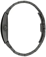 Bulova Men's Modern Gemini Diamond Accent Black Ion-Plated Stainless Steel Bracelet Watch 40mm