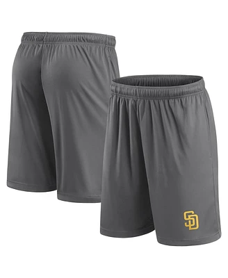 Men's Fanatics Gray San Diego Padres Primary Team Logo Shorts