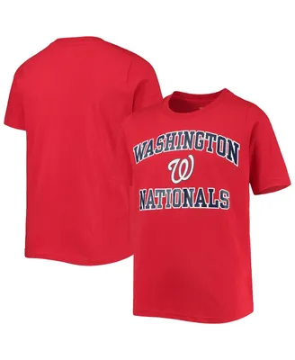 Big Boys Red Washington Nationals Heart and Soul T-shirt