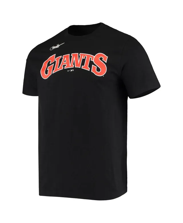 Men's San Francisco Giants Alyssa Nakken Nike Black Name & Number T-Shirt